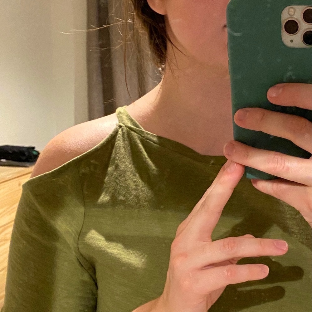 Anthropologie Maeve Cut Out T Shirt - like new!